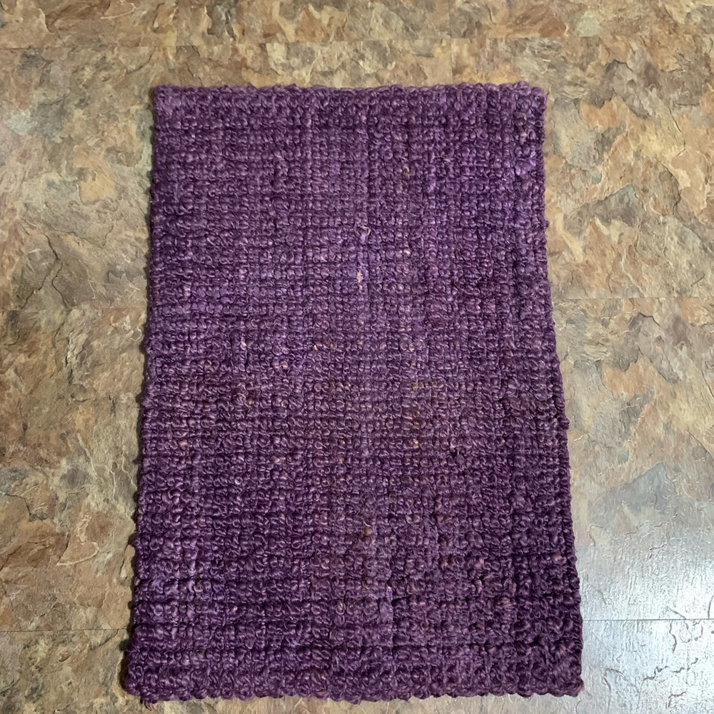 34” x 24” Natural Fiber Jute Rug